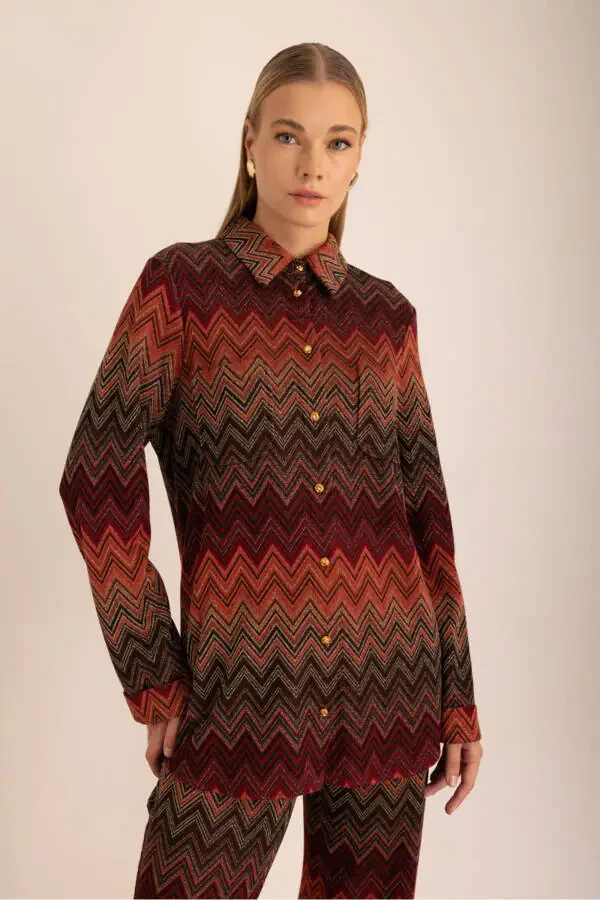 Patterned Knitted Tunic - 1