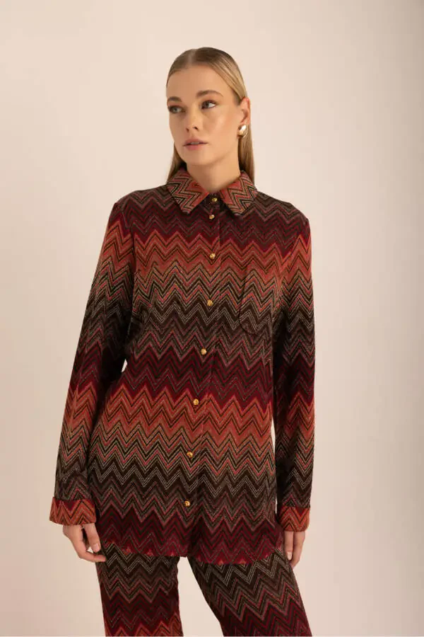 Patterned Knitted Tunic - 5