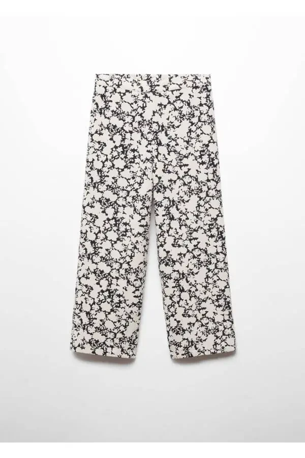 Patterned Linen Trousers - 2