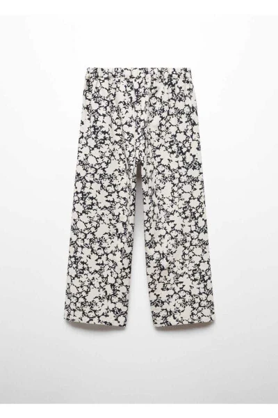 Patterned Linen Trousers - 3