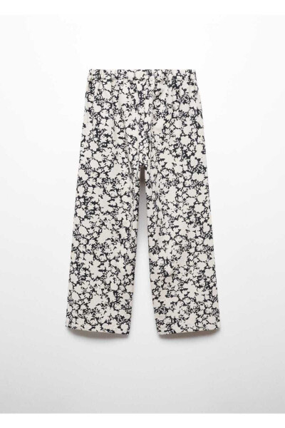 Patterned Linen Trousers - 3