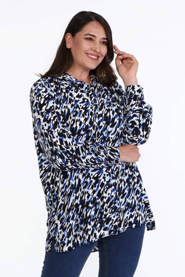 Patterned Long Sleeve Shirt - 4