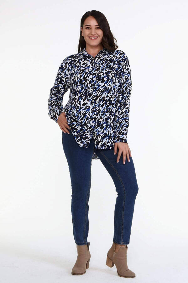 Patterned Long Sleeve Shirt - 5