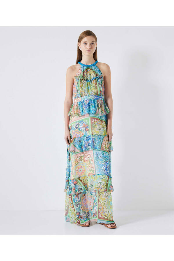 Patterned Maxi Dress - 13