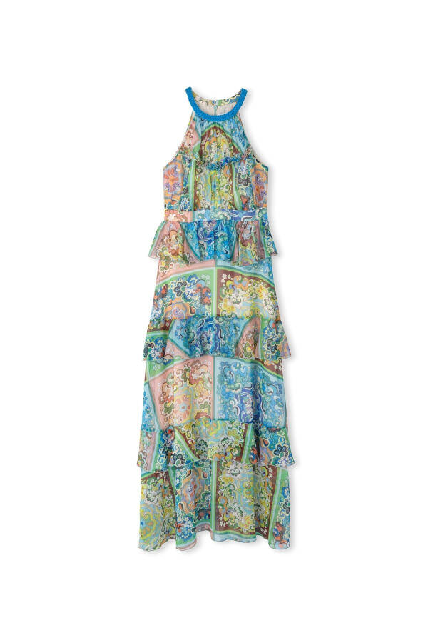 Patterned Maxi Dress - 3