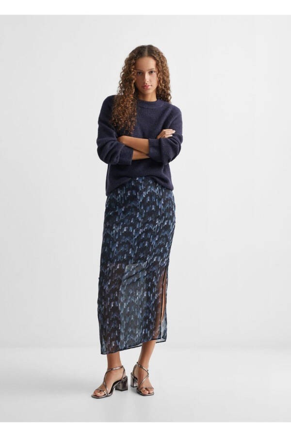 Patterned Maxi Skirt - 2