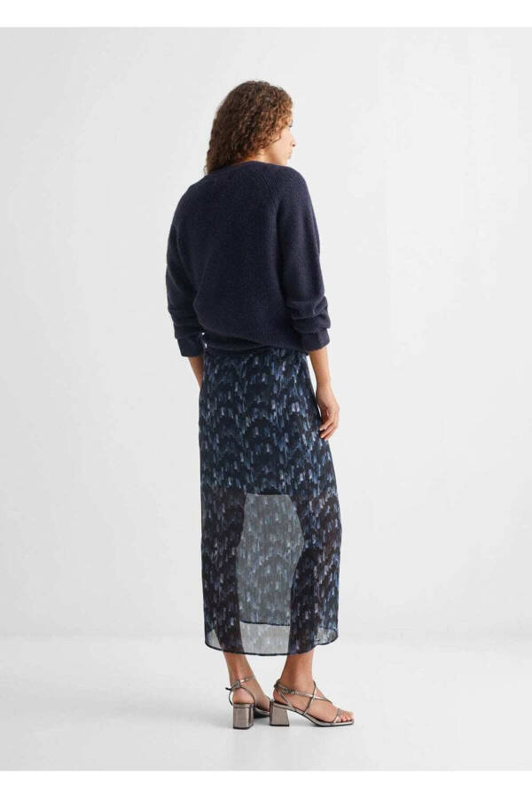 Patterned Maxi Skirt - 4