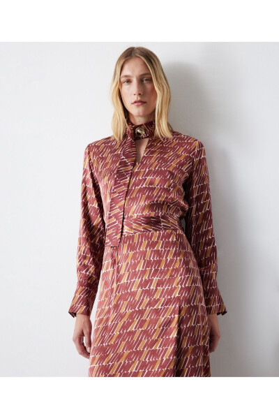 Patterned midi dress - 26