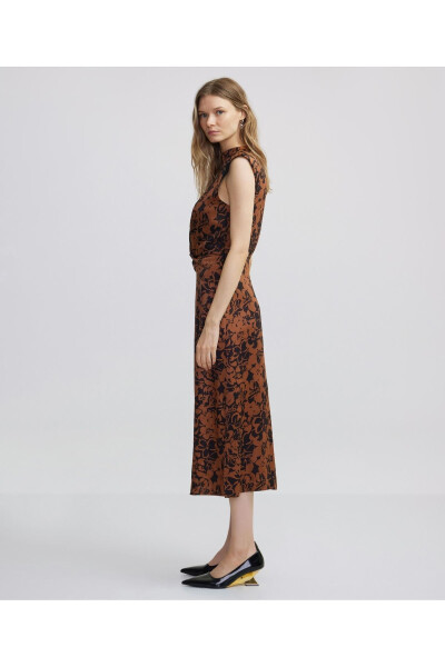 Patterned midi dress - 5