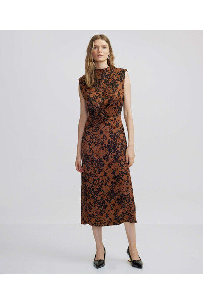 Patterned midi dress - İPEKYOL (1)