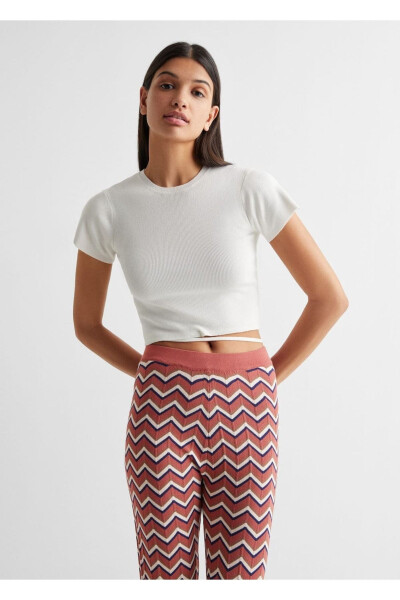 Patterned pants - MANGO TEEN