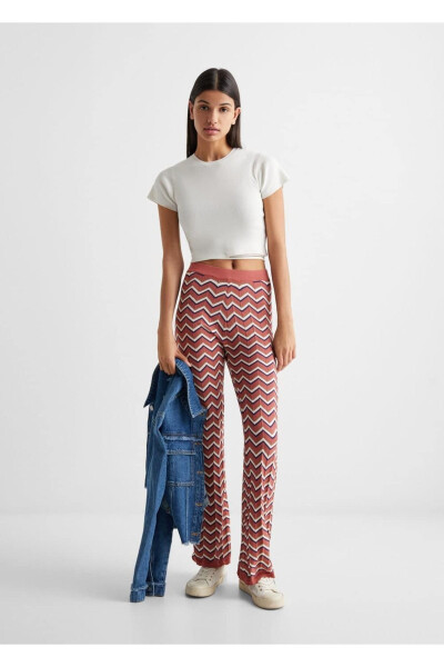 Patterned pants - MANGO TEEN (1)