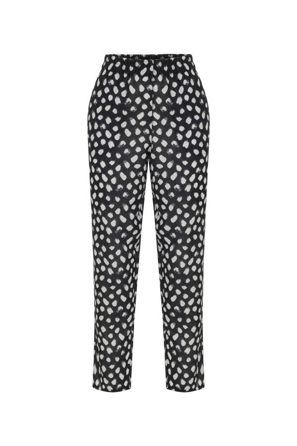 Patterned Relaxed Fit Pants - 7