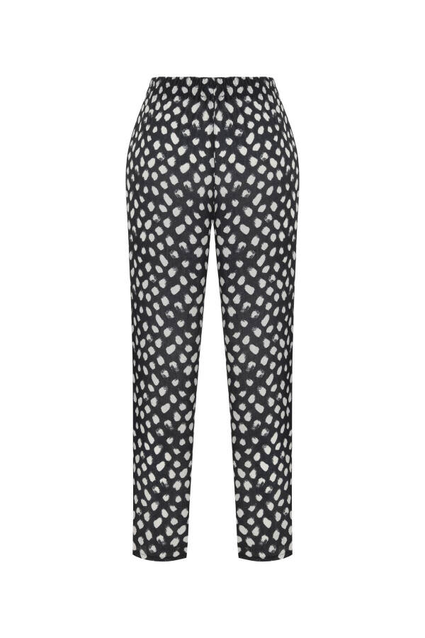 Patterned Relaxed Fit Pants - 8