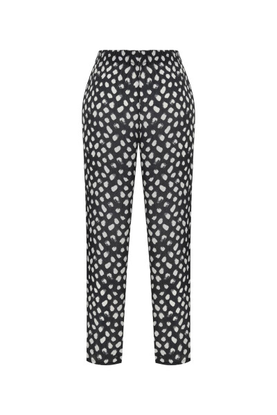 Patterned Relaxed Fit Pants - 4