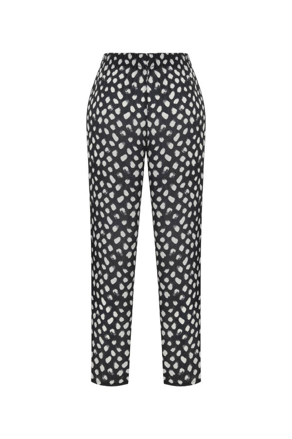 Patterned Relaxed Fit Pants - 4