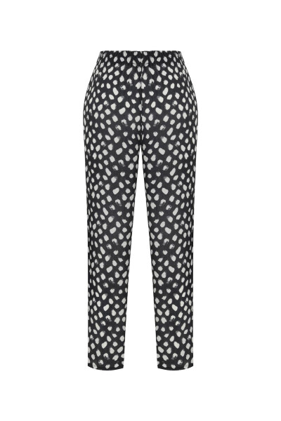 Patterned Relaxed Fit Pants - 12