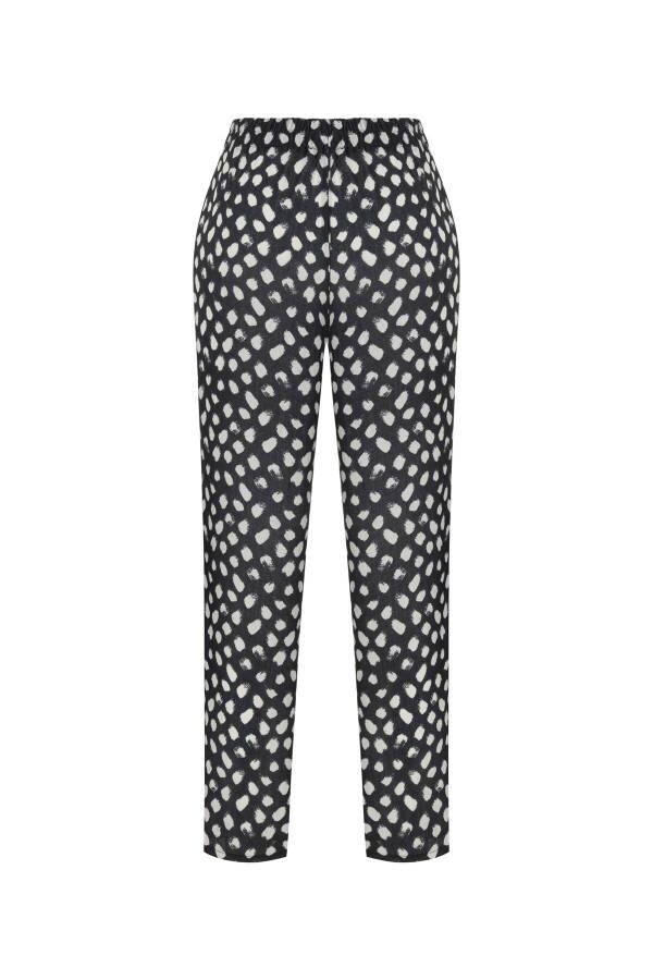 Patterned Relaxed Fit Pants - 12