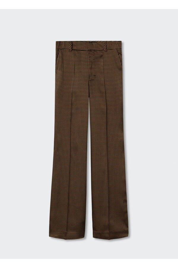 Patterned Satin Pants - 3