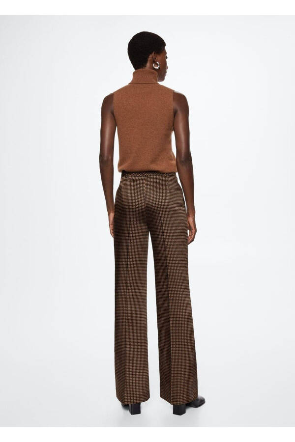 Patterned Satin Pants - 4