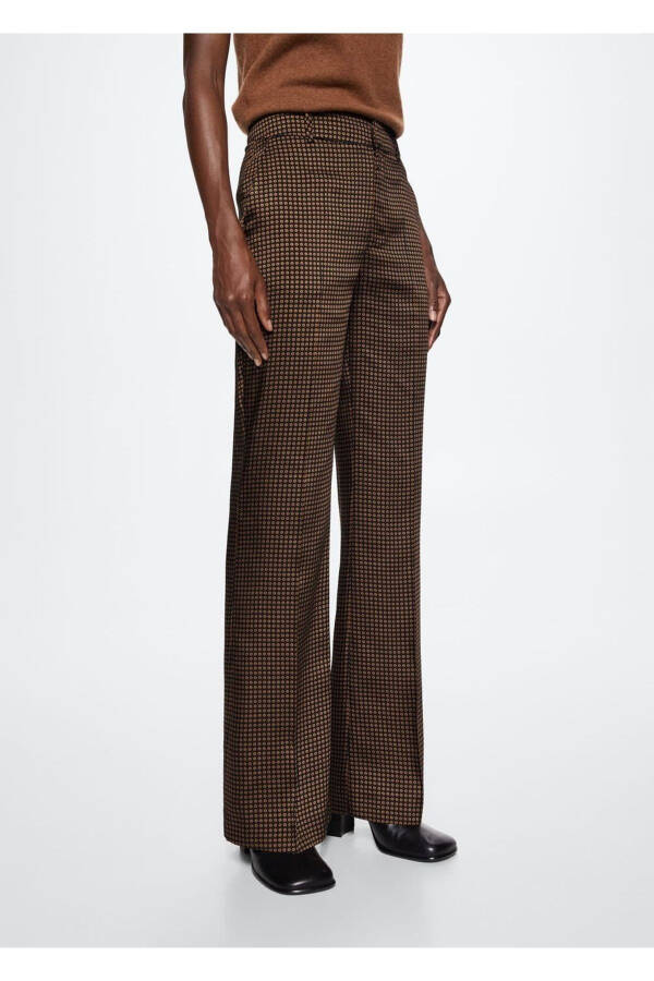 Patterned Satin Pants - 6