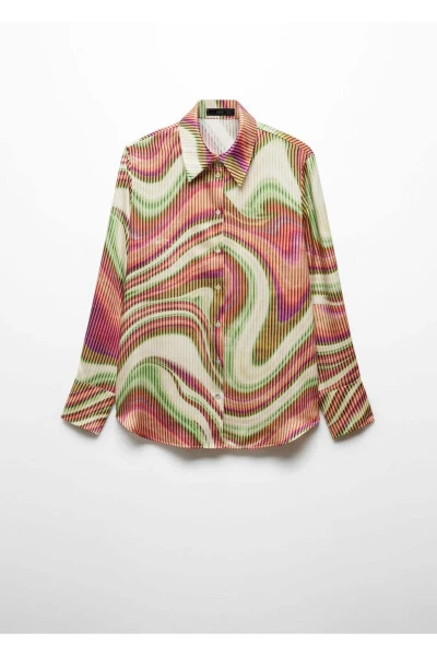 Patterned satin shirt - 3