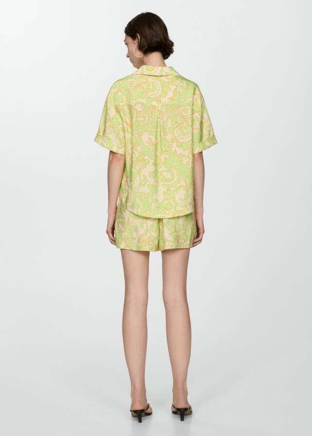 Patterned shirt with short sleeves - Grass Green - 3