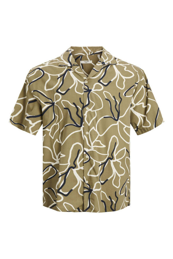 Patterned Short Sleeve Shirt - 5