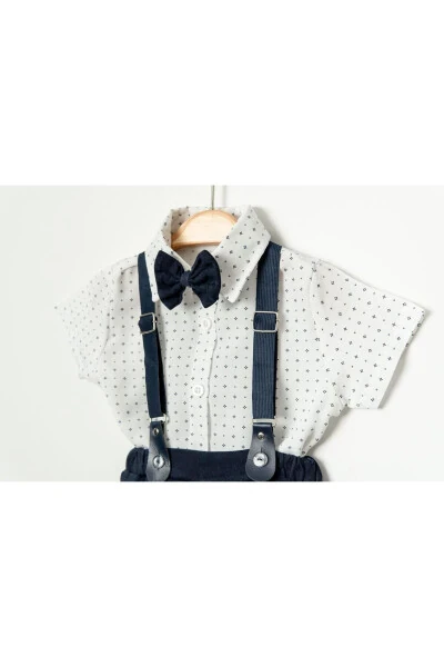 Patterned Style Shirt Adjustable Waist Sloped - CHICSY BABY (1)