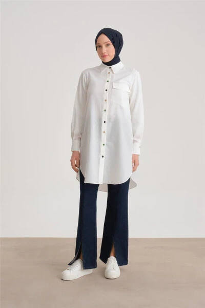 Patterned Tunic Ort4371 Camel - ARMINE (1)