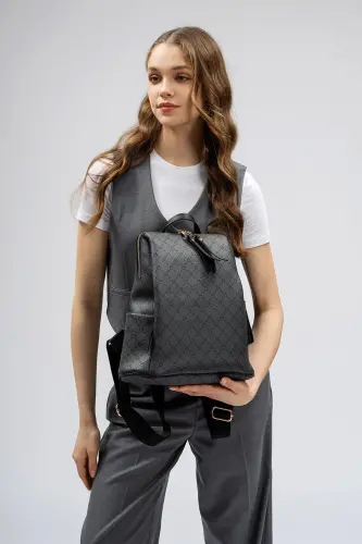 Patterned Women's Large Backpack - 3