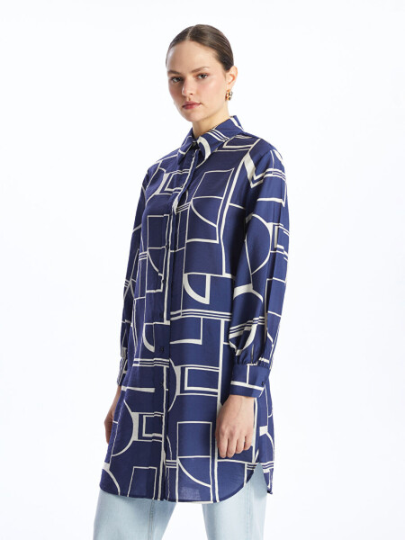 Patterned Women's Shirt Tunic - 8