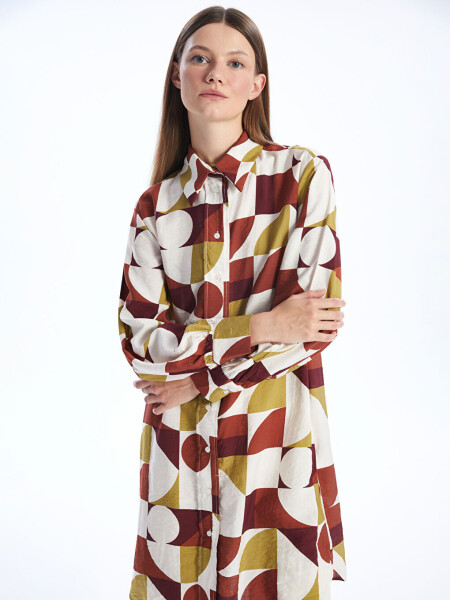 Patterned Women's Shirt Tunic - 9