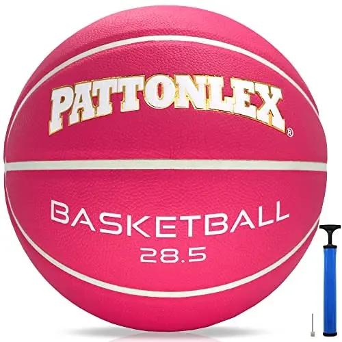 PATTONLEX Ayollar basketboli - 6-razmer (28.5) Nasos bilan - Qizlar basketboli uchun ideal - 1