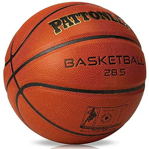 PATTONLEX Indoor/Outdoor Women's Basketball - Size 6 (28.5) Basketball Ball with Pump - Ideal for Girls' Basketball - 2