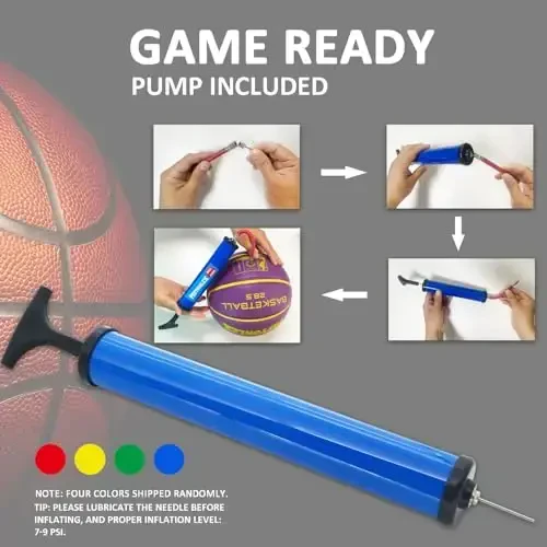 PATTONLEX Women's Basketball - Size 6 (28.5) with Pump - Ideal for Girls' Basketball - 6