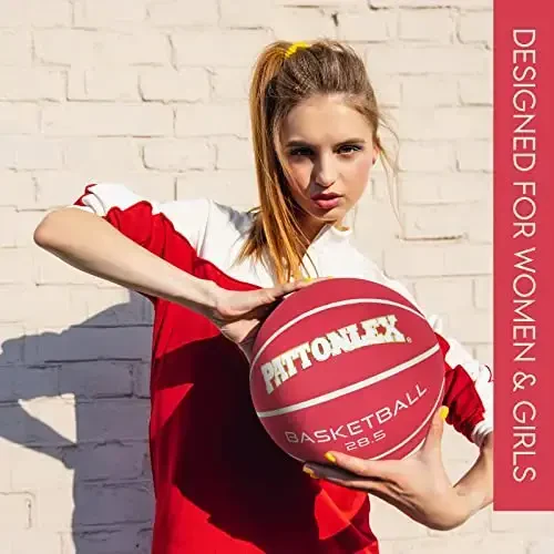 PATTONLEX Women's Basketball - Size 6 (28.5) with Pump - Ideal for Girls' Basketball - 5