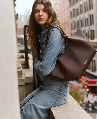 Paula Commuter Medium Tote Bag - Chocolate - 6