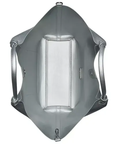 Paula Commuter Medium Tote Bag - Silver - 4