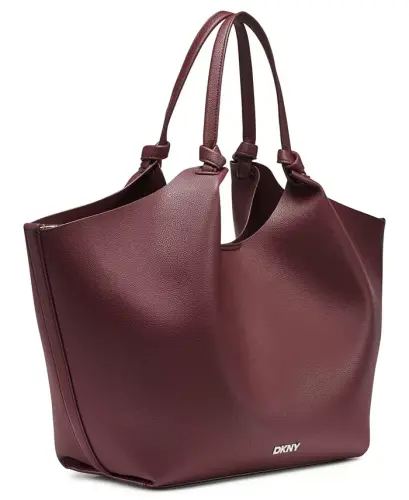 Paula Commuter Medium Tote Çanta - Eskitme Şarap Rengi - 3