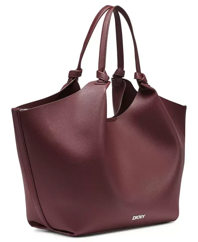 Paula Commuter Medium Tote Çanta - Eskitme Şarap Rengi - 3