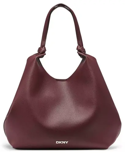 Paula Commuter Medium Tote Çanta - Eskitme Şarap Rengi - 6