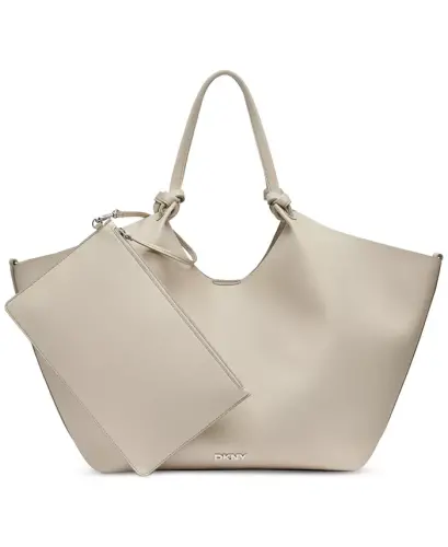 Paula Commuter Medium Tote Bag - Light Taupe - 1