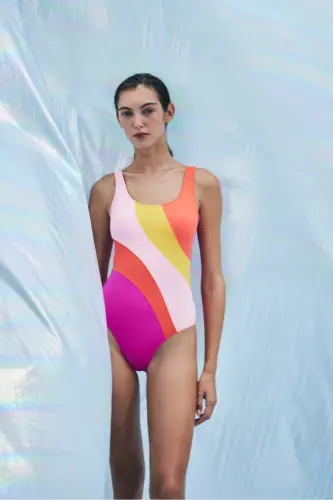Pauline Colorful Sports Swimsuit-Aysu Türkoğlu Collection - PENTI (1)