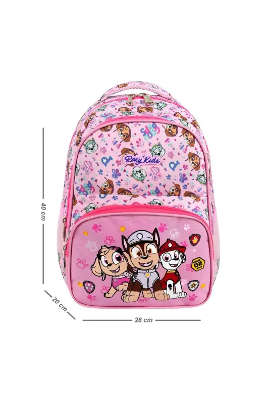 Paw Patrol 3'lü Set Ilkokul Çantası, Termal Beslenme Çantası Ve Kalem Kutusu Seti-Bebek Pembe - 2