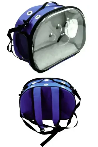 Paw Print Cat Dog Back Shoulder Arm Portable Pet Carrier Bag Orange-Orange - 3