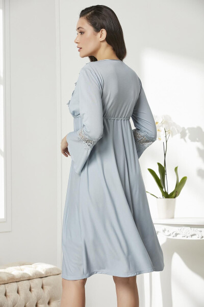 Paxta ichki ko'ylak chopon pijama to'plami shortilar to'plami 6 ta kelin cho'yiz to'plami - 5325 - 4