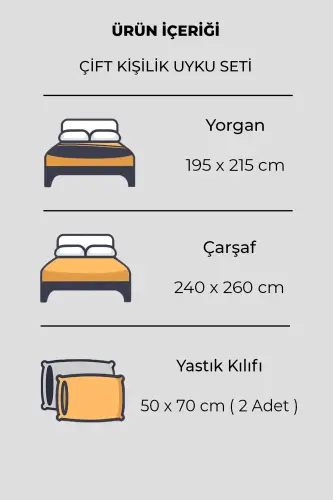 Paxta ikki kishilik yotoq to'plami - NORDQUEEN (1)