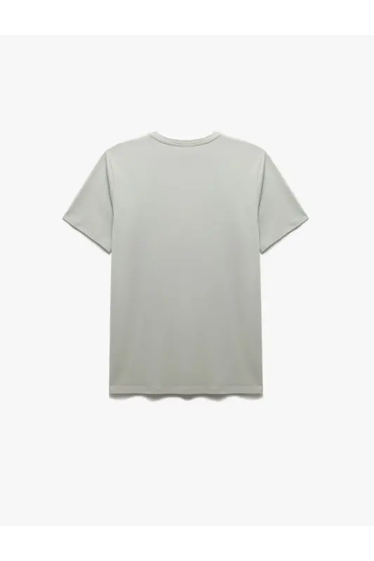 Paxta qisqa yengli slim fit velosiped yoqali erkaklar - 2