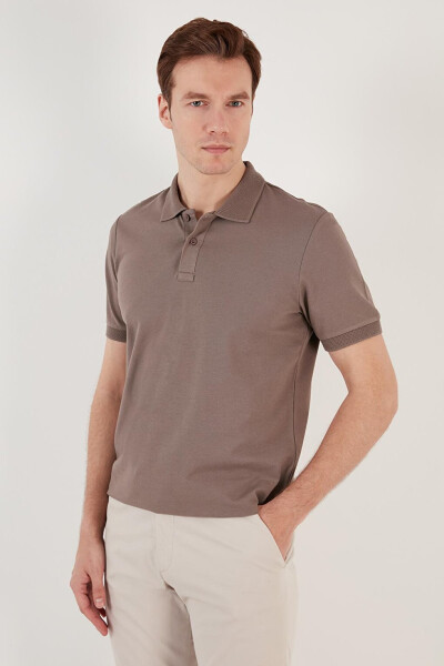 Paxta Regular Fit tugmachali Polo yoqa T Shirt 5902739 - 17